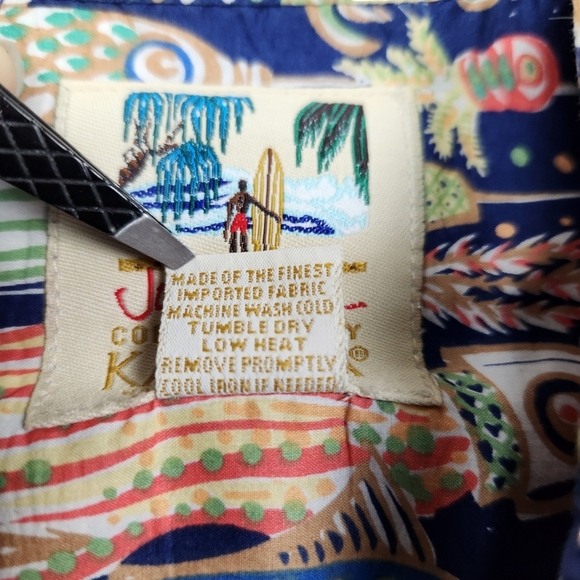 John Severson Collection by Kahala Hawaiian Shirt Deep Sea Fishing Men's Small - Picture 7 of 7